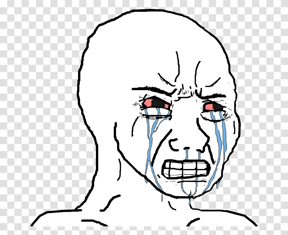 Troll Angry Crying Meme Depressed Memezasf Trendy Crying Meme Face, Head, Person, Helmet Transparent Png