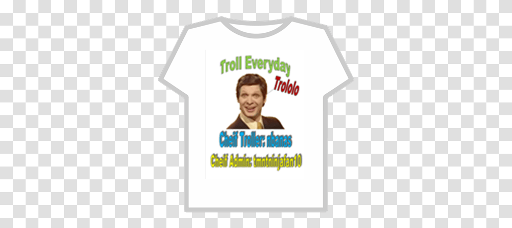 Troll Everyday Last Logo Long Live The Trolls Roblox T Shirt Roblox Ban, Clothing, Apparel, Person, Human Transparent Png