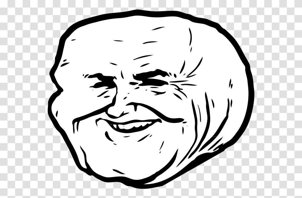 Troll Face Clipart Troll Face Funny, Stencil, Person, Human, Head Transparent Png