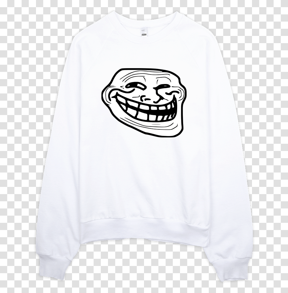 Troll Face, Apparel, Sleeve, Sweatshirt Transparent Png