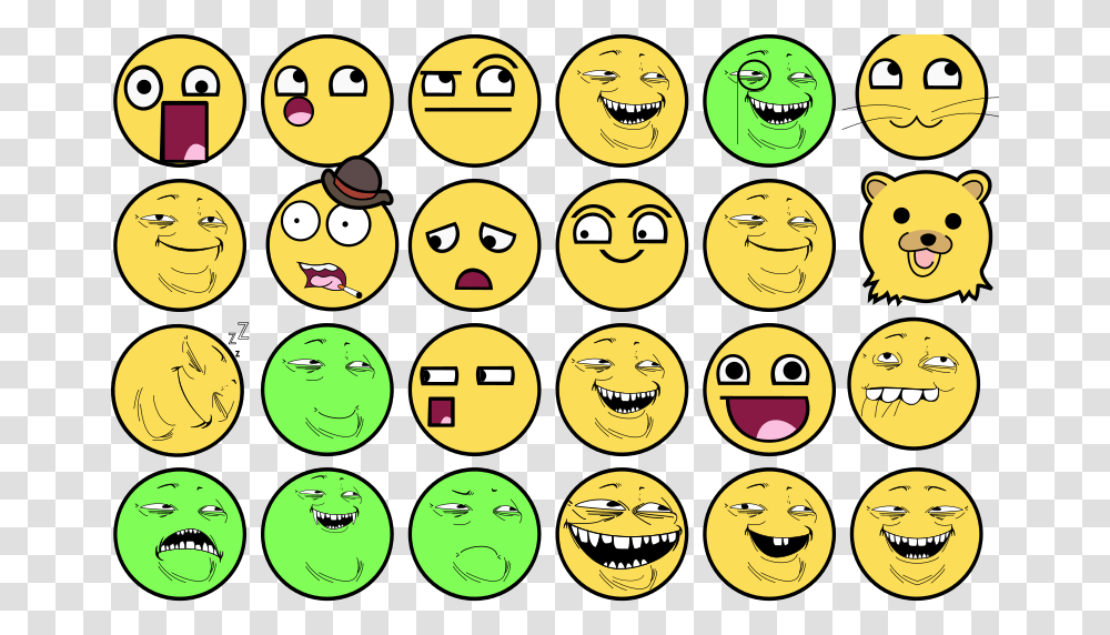 Troll Face Color Yellow Smiley Troll Face, Giant Panda, Bear, Wildlife, Mammal Transparent Png