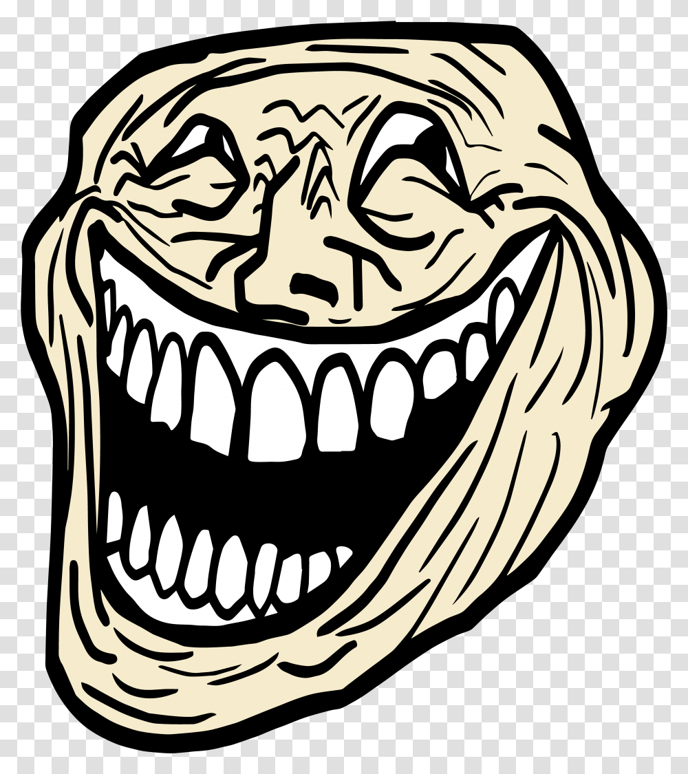 Troll Face Meme Hd Download Troll Face, Jaw, Teeth, Mouth, Animal Transparent Png
