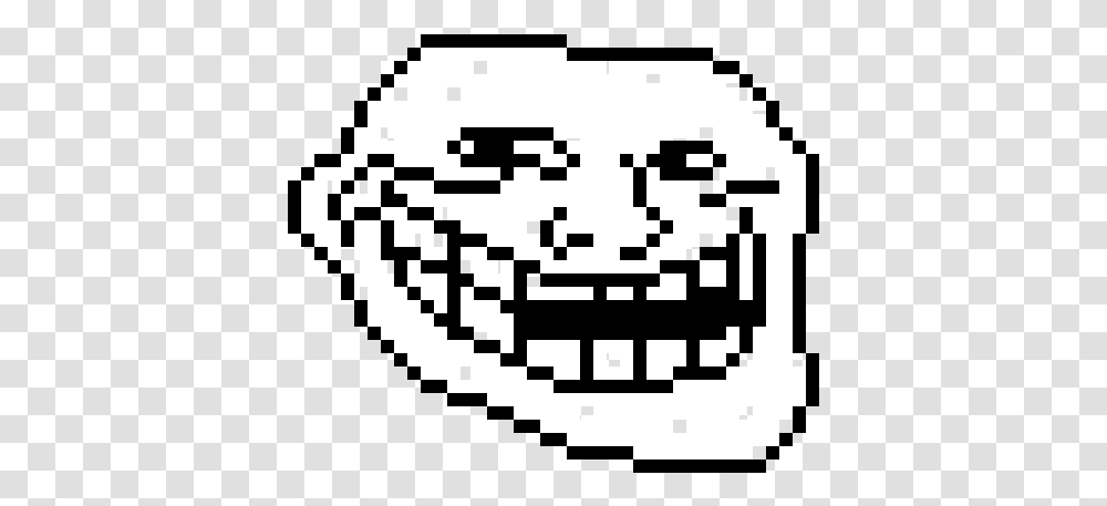 Troll Face Pixel, Rug, QR Code Transparent Png