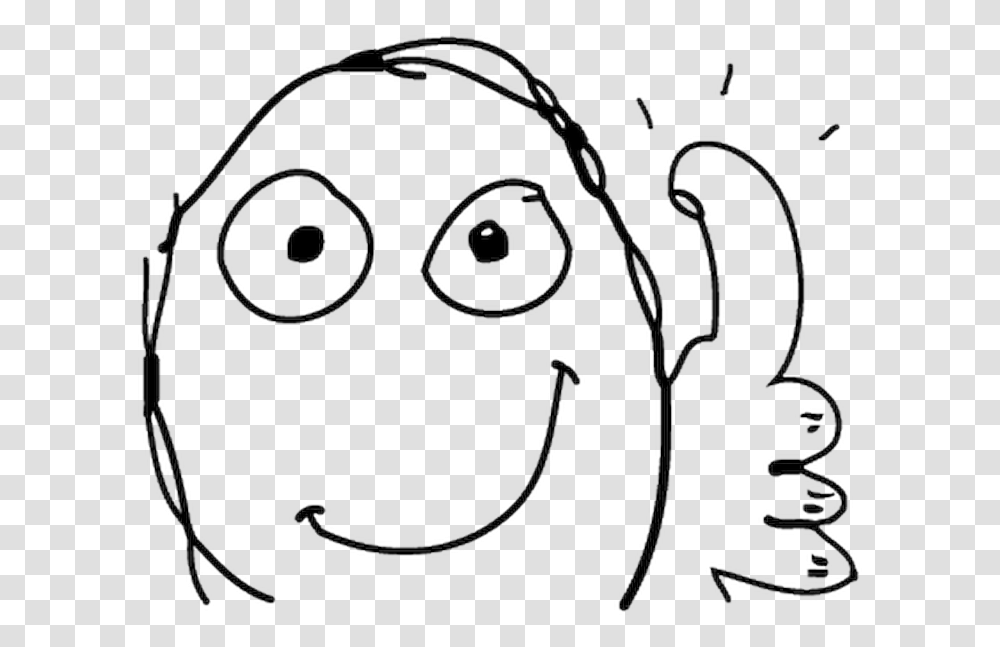 Troll Face Thumbs Up Meme Face, Drawing, Leisure Activities Transparent Png
