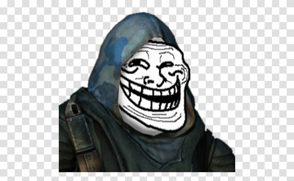 Troll Face Troll Face With Body, Helmet, Person, Head Transparent Png
