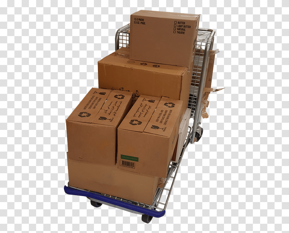 Trolley Boxes Moving Delivery Identification, Cardboard, Package Delivery, Carton, Label Transparent Png