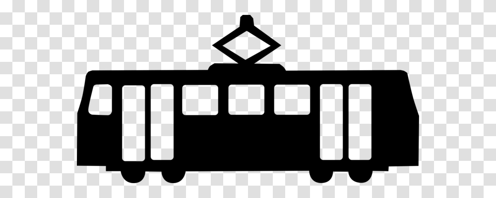 Trolley Rail Transport Rapid Transit Train Silhouette Free, Gray, World Of Warcraft Transparent Png