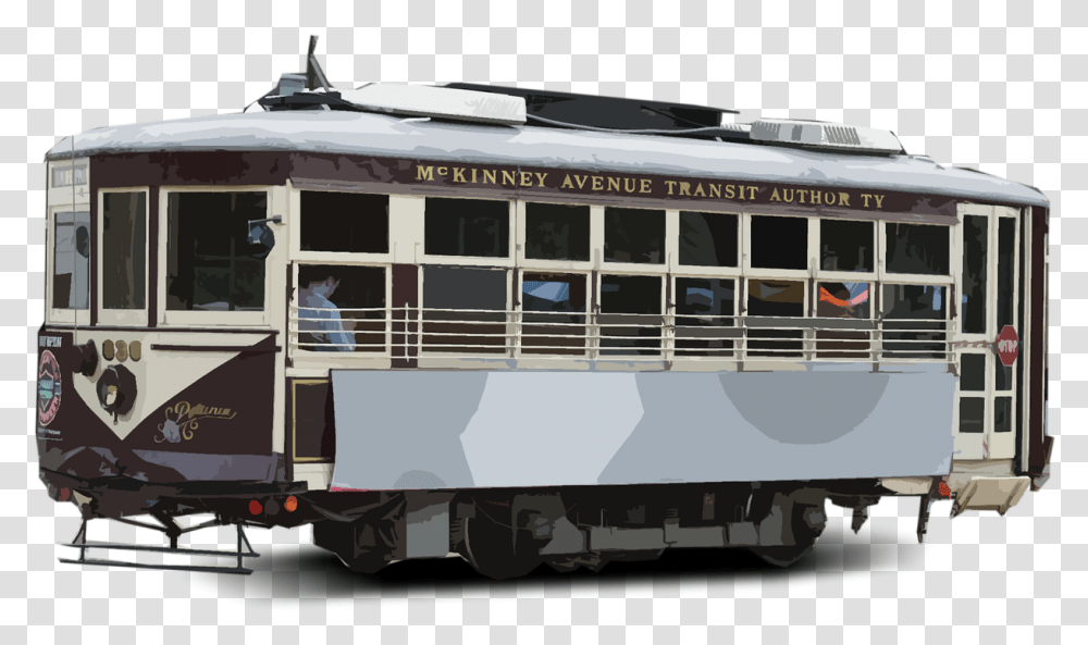 Trolley Train Passenger Trolley, Person, Human, Vehicle, Transportation Transparent Png