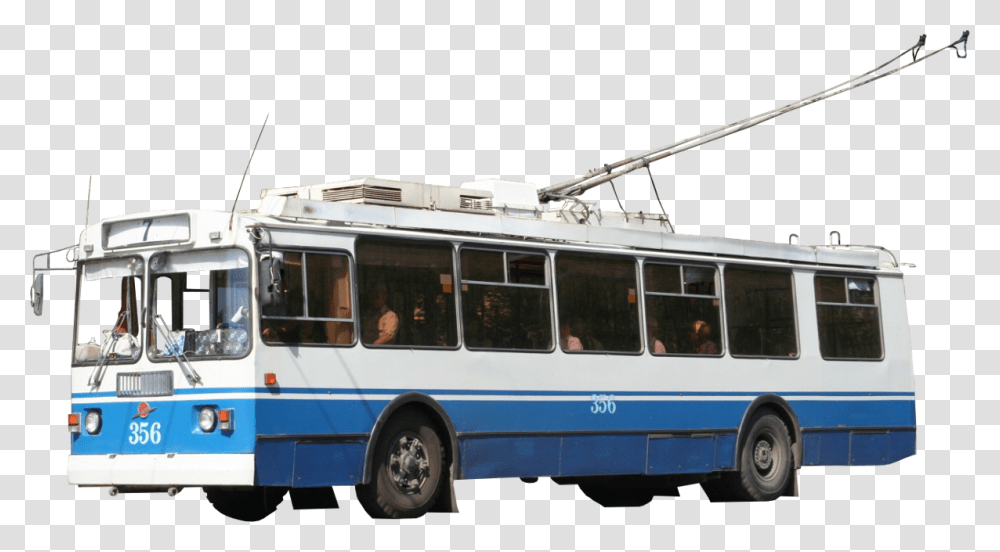 Trolleybus, Transport, Vehicle, Transportation, Person Transparent Png