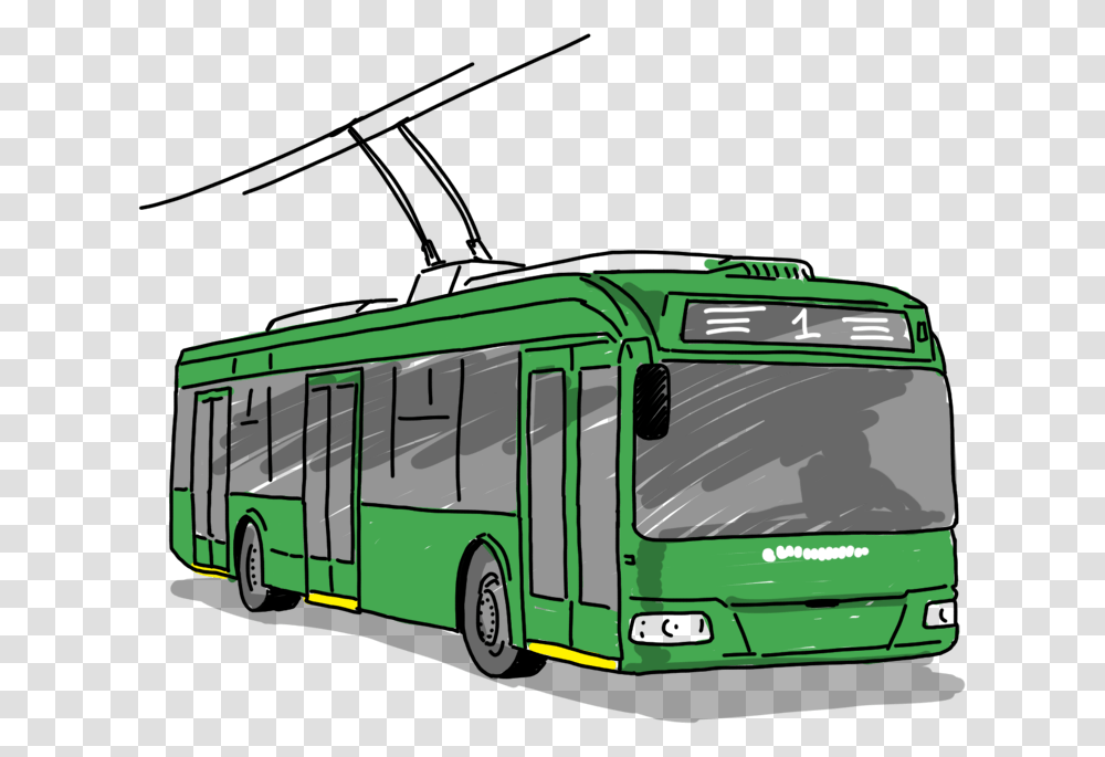 Trolleybus, Transport, Vehicle, Transportation, Tour Bus Transparent Png