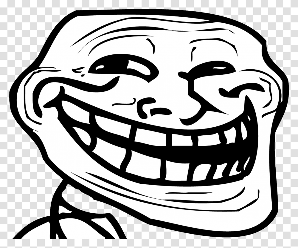 Trollface, Apparel, Helmet, Stencil Transparent Png