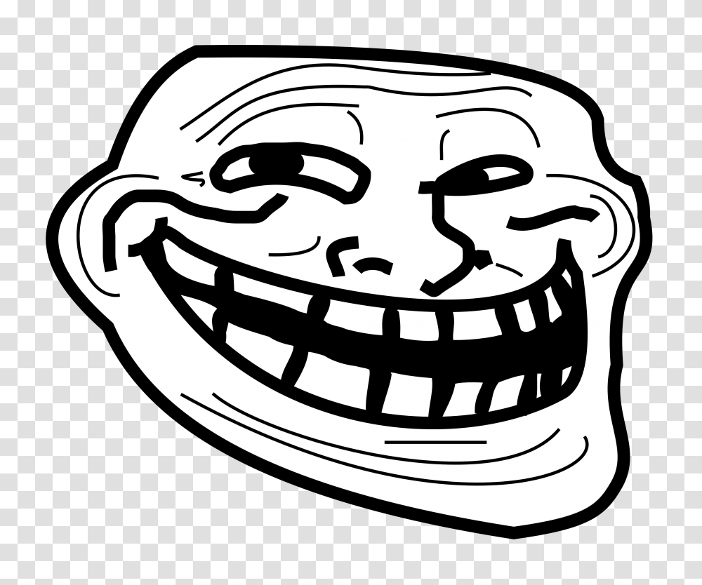 Trollface, Apparel, Stencil, Hat Transparent Png