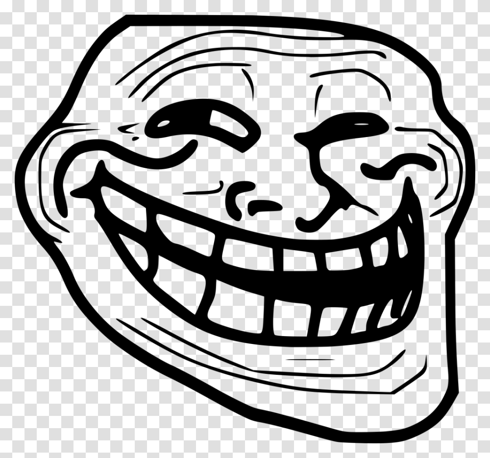 Trollface, Gray, World Of Warcraft Transparent Png