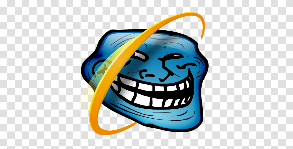 Trollface, Helmet, Apparel Transparent Png