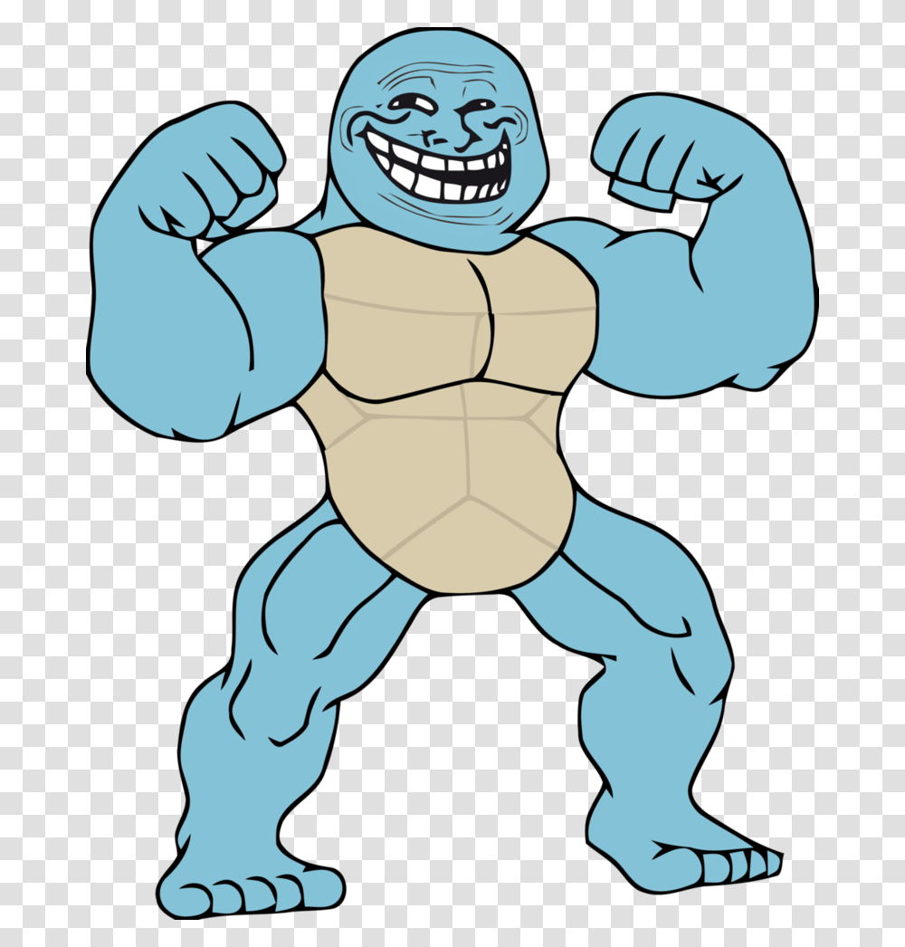 Trollface On Steroids By Bulbasaur Troll Face, Hand, Person, Rock Transparent Png