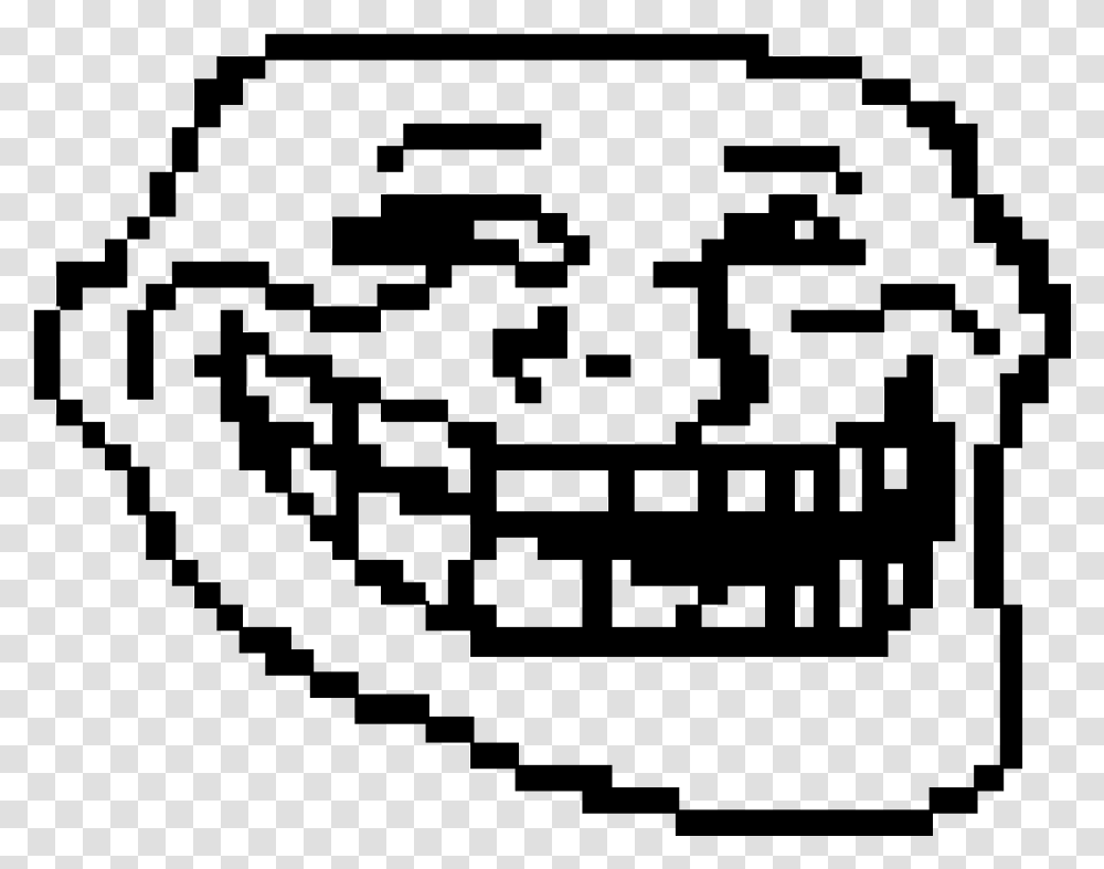 Trollface Pixel Art Minecraft Download Minecraft Pixel Art Memes, Gray Transparent Png