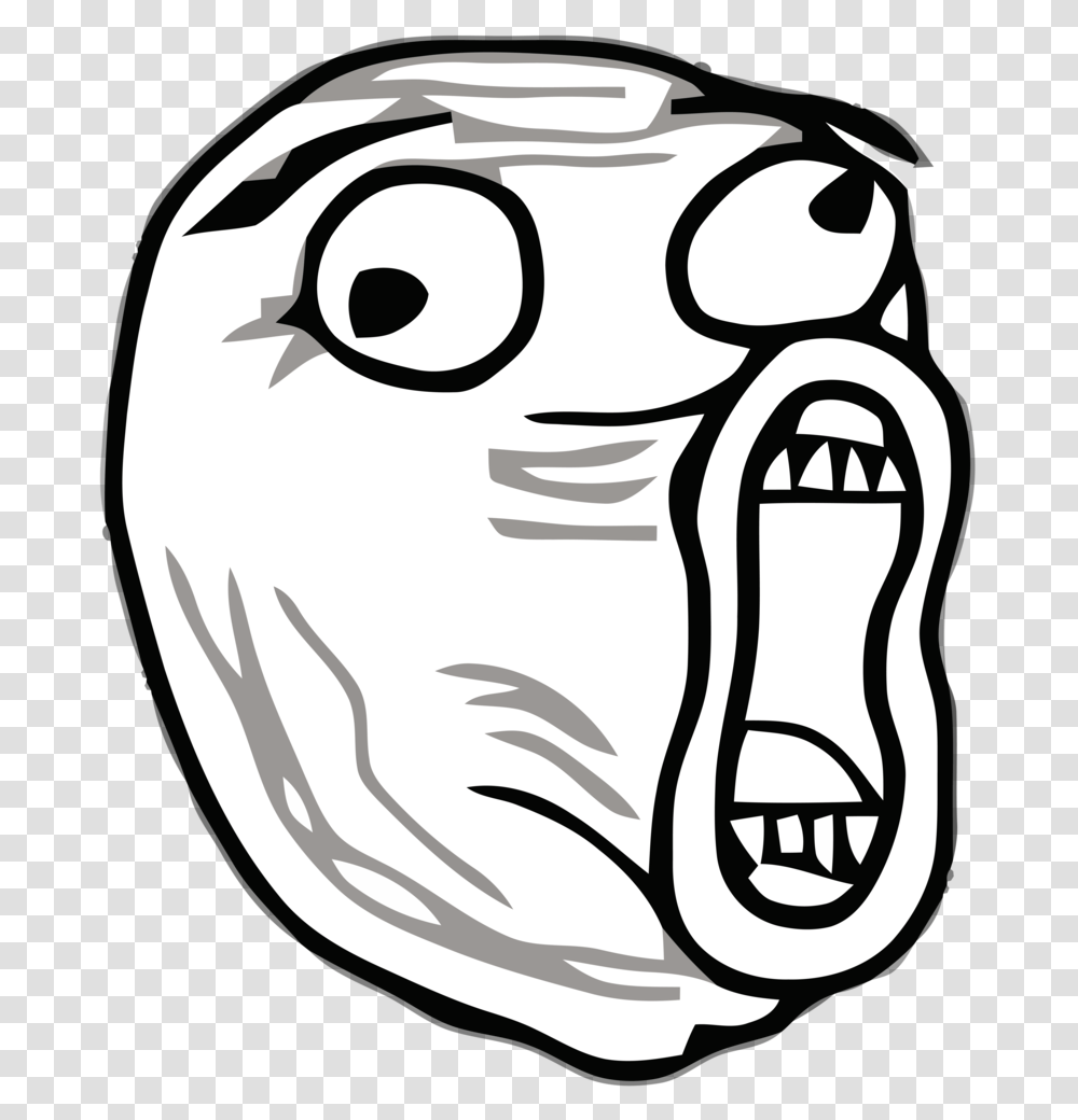 Trollface, Stencil, Drawing, Doodle Transparent Png