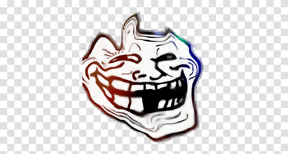 Trollface Sticker Black Mirror Meme Face Roblox Troll Face, Label, Text, Art, Pottery Transparent Png