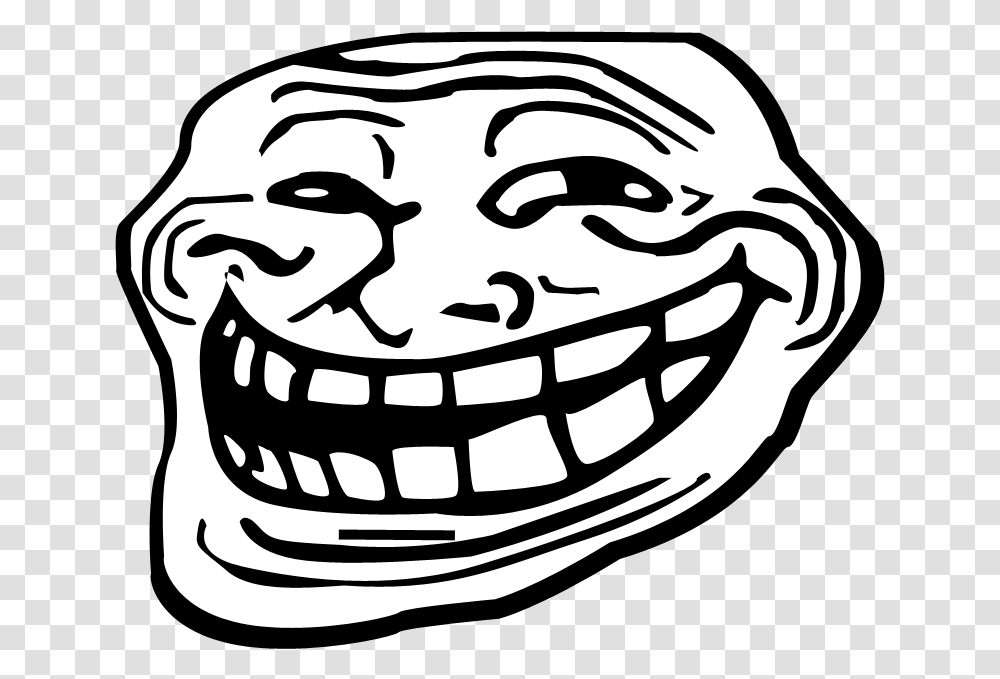 Trollface Troll Face Without Background, Pillow, Cushion, Stencil, Food Transparent Png