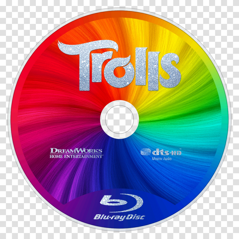 Trolls Bluray, Disk, Dvd Transparent Png