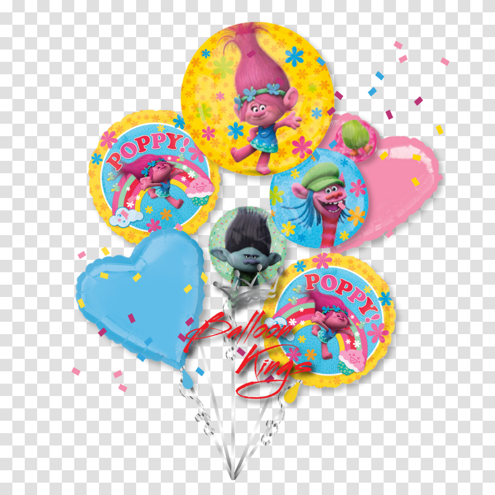 Trolls Bouquet, Paper, Heart Transparent Png