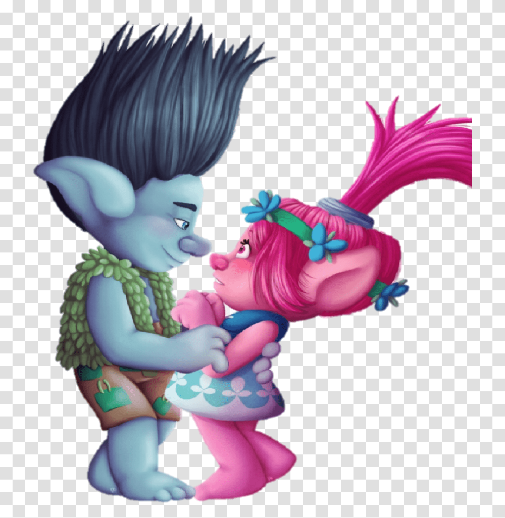 Trolls Branch And Poppy Sketch, Person, Human Transparent Png