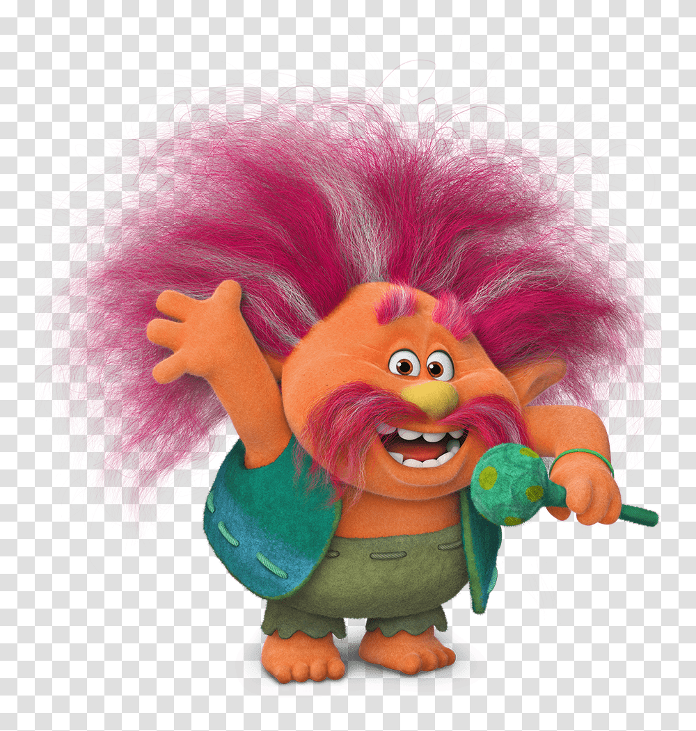 Trolls Characters, Hair, Toy, Doll Transparent Png