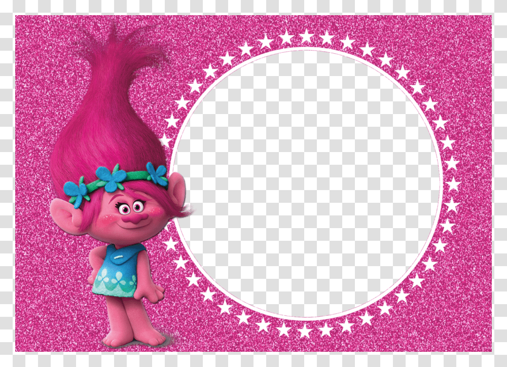 Trolls Convite, Purple, Pattern, Doll, Toy Transparent Png