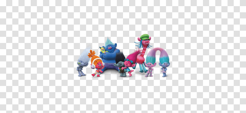 Trolls Group, Figurine, Toy, Icing, Food Transparent Png