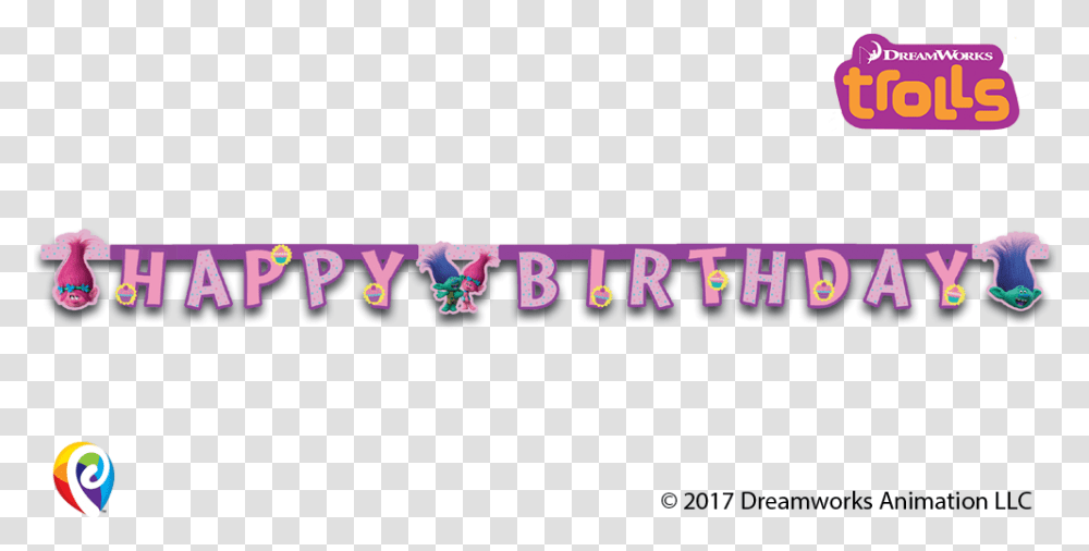 Trolls Happy Birthday Trolls Happy Birthday Banner, Light, Alphabet, Neon Transparent Png