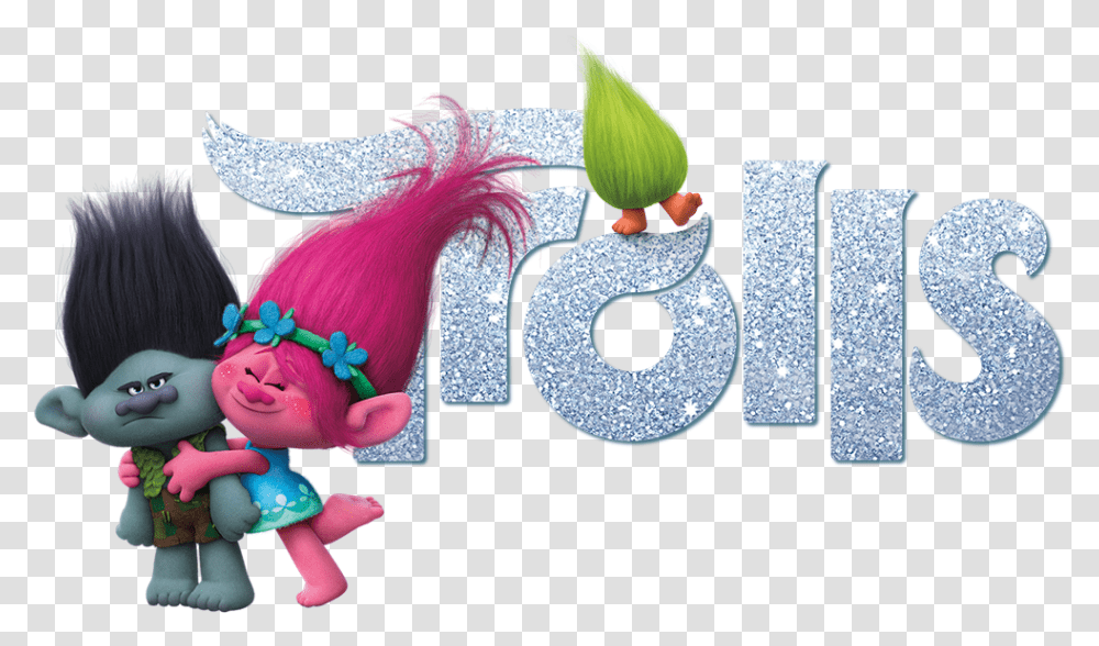 Trolls Movie With Logo Trolls Logo, Flower, Plant, Blossom, Number Transparent Png