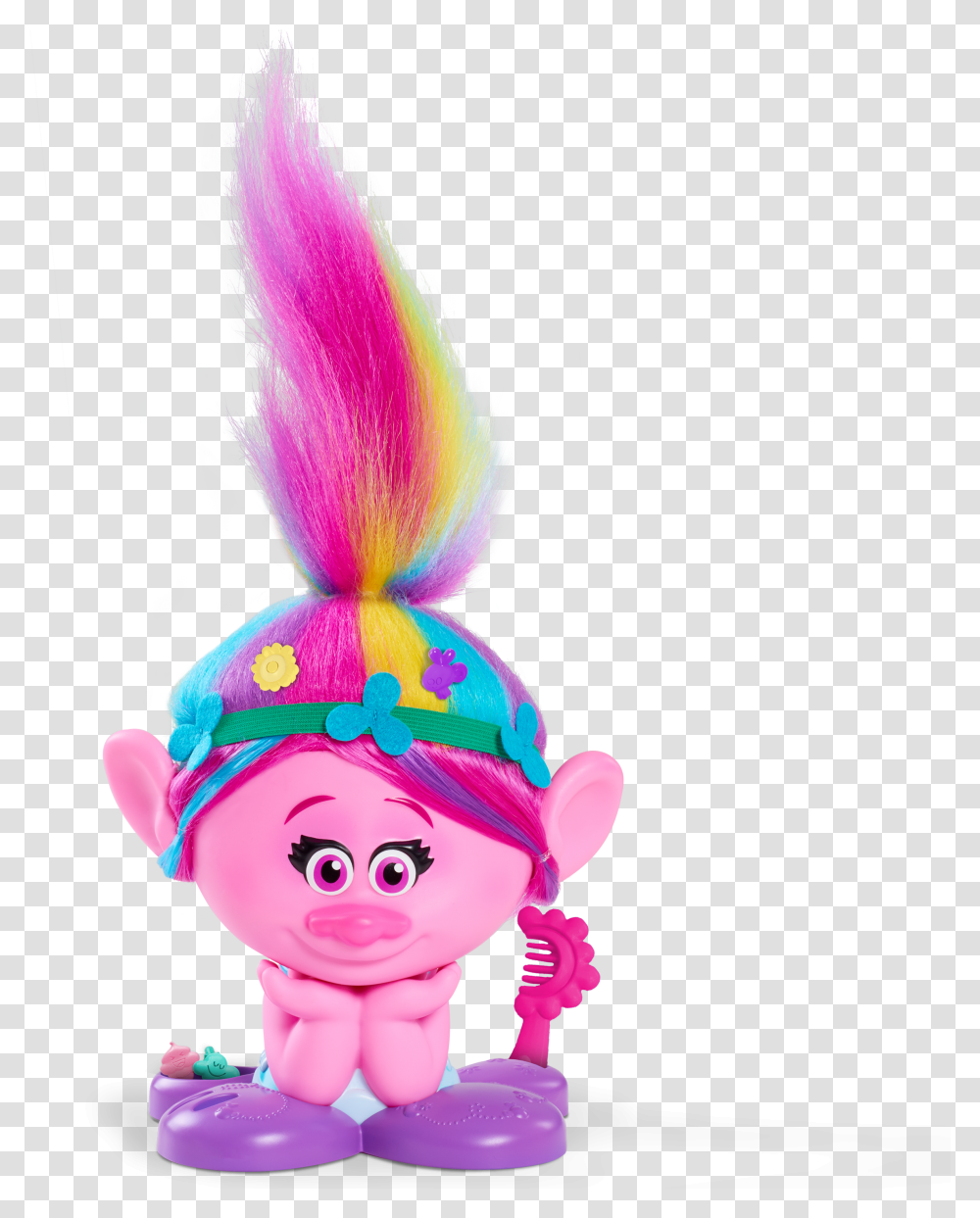 Trolls Poppy Rainbow Hair Transparent Png – Pngset.com