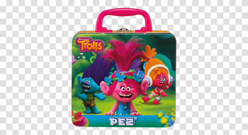 Trolls Tin Briefcase, Bag, Toy, Luggage, Accessories Transparent Png