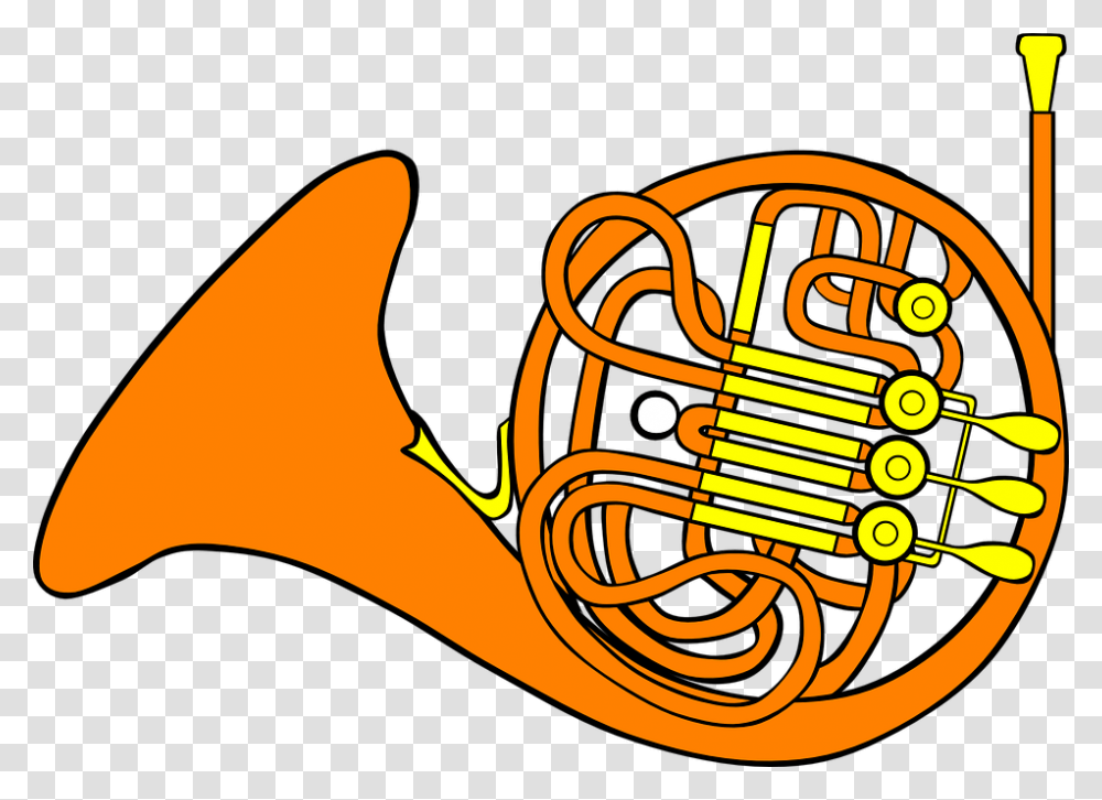 Trombone Horn Musical Instrument Brass Musician French Horn Clip Art, Brass Section Transparent Png