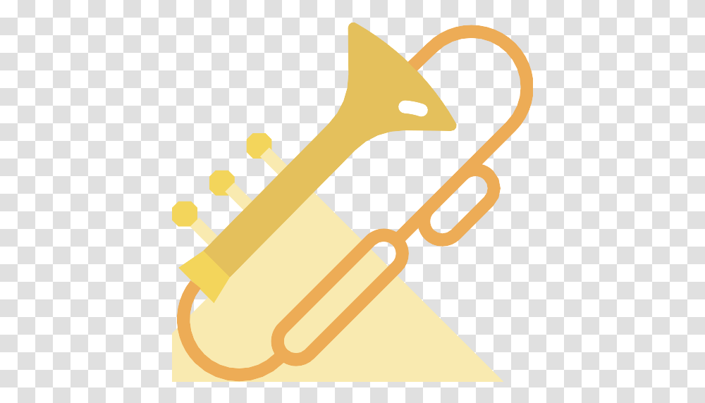 Trombone Icons And Graphics Trumpet, Axe, Tool, Musical Instrument, Horn Transparent Png