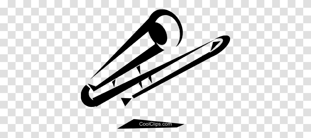 Trombone Royalty Free Vector Clip Art Illustration, Tool, Arrow, Utility Pole Transparent Png