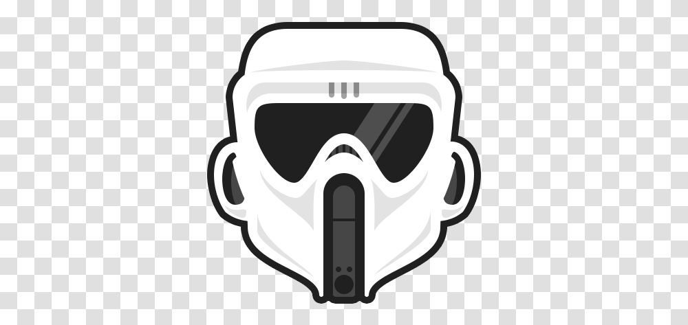 Trooper Scout Illustration Dailydoodle Sticker Stormtrooper Diving Mask, Goggles, Accessories, Accessory, Helmet Transparent Png