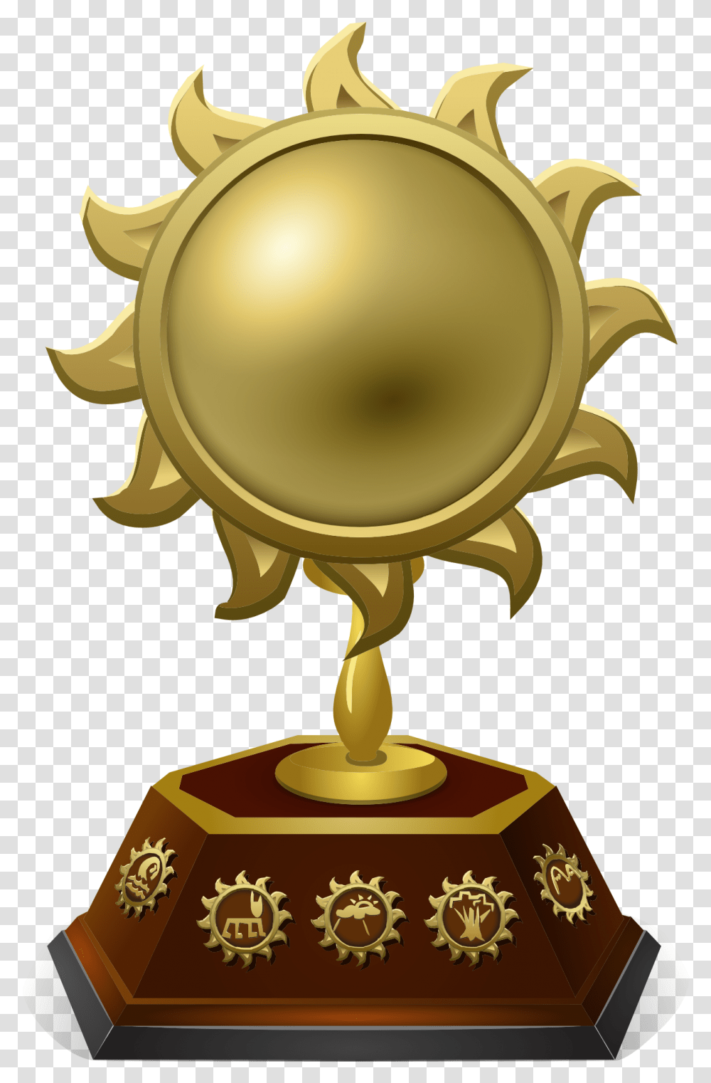 Trophy Award Prize Success Victory Champion Trophy Prize, Lamp, Gold Transparent Png