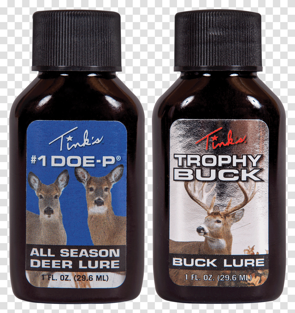 Trophy Buck Tinks, Bottle, Cosmetics, Aftershave, Label Transparent Png