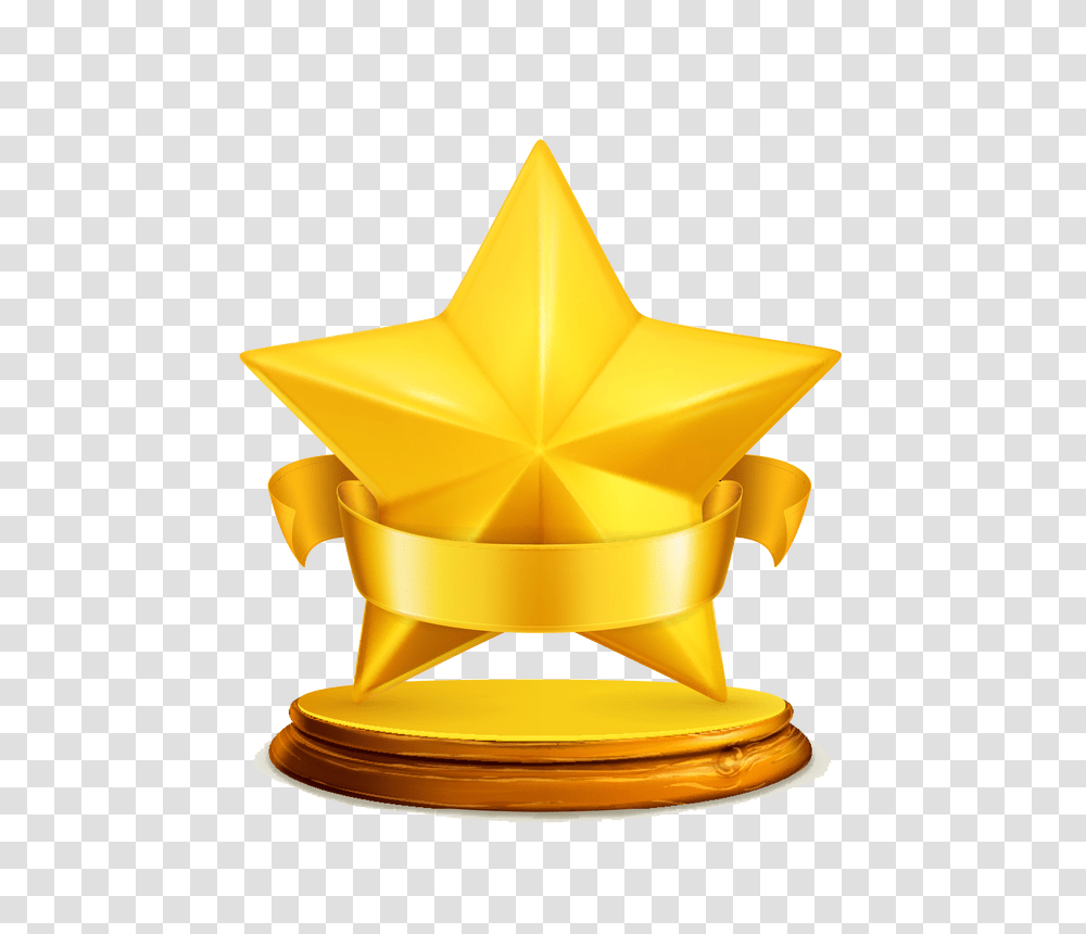 Trophy Clipart Accomplishment, Lamp, Gold, Star Symbol Transparent Png