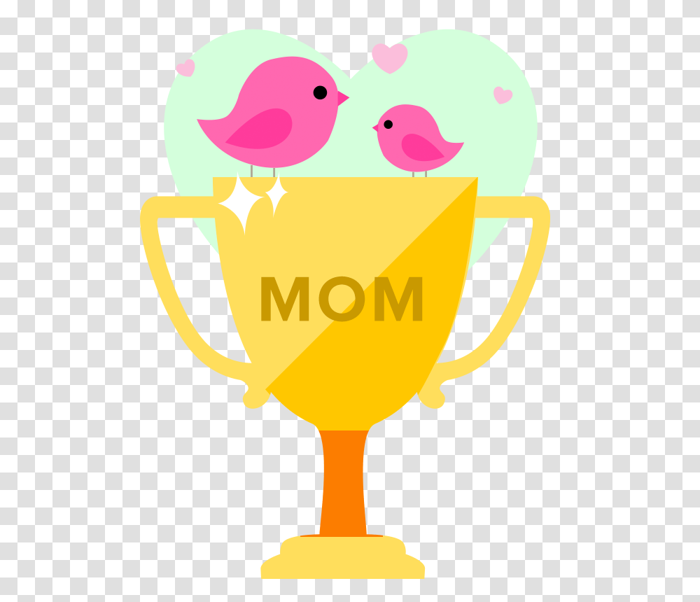 Trophy Clipart Mother, Bird, Beverage, Advertisement, Poster Transparent Png