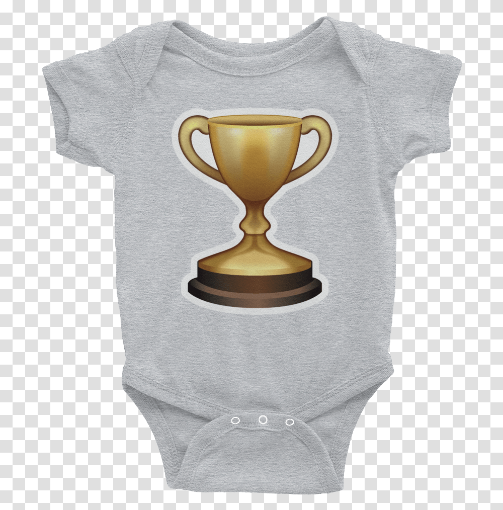 Trophy Emoji Rainbow Onesie For Baby, Apparel, Glass, T-Shirt Transparent Png
