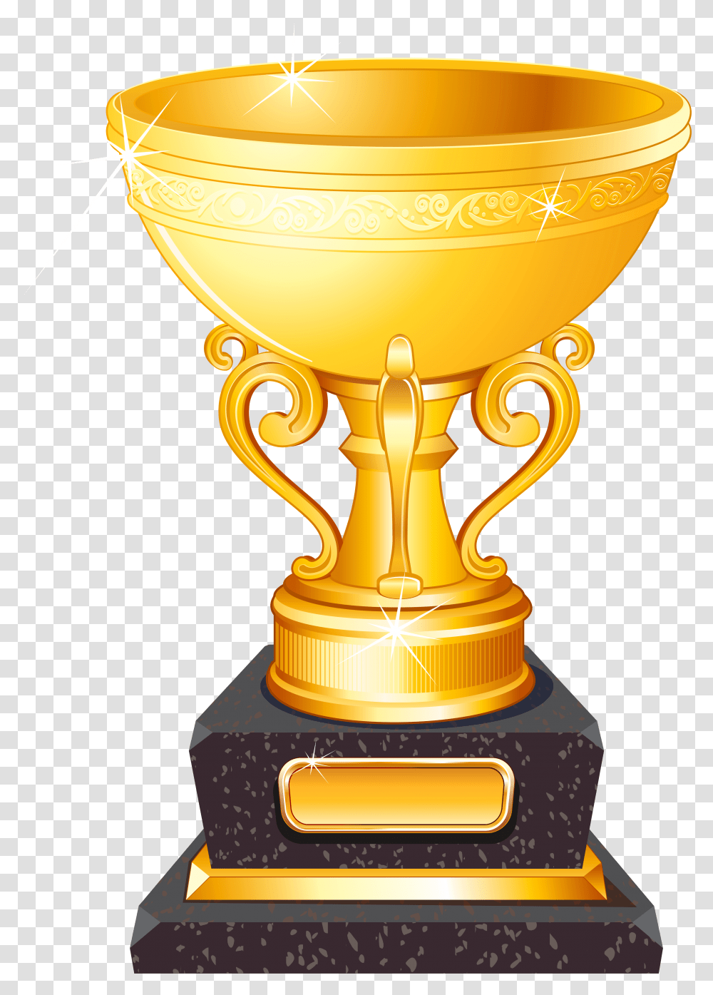 Trophy Football Clip Art Golden Cup Trophy Clipart, Lamp Transparent Png