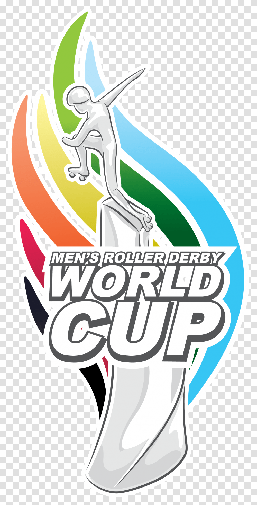 Trophy Logo For The Men's Roller Derby World Cup Men's Roller Derby World Cup, Advertisement, Poster, Flyer, Paper Transparent Png