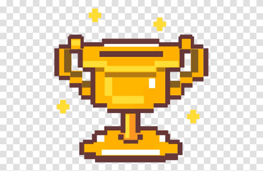 Trophy Soccer Pixel Pixelart Trophy Pixel Art, Minecraft Transparent Png