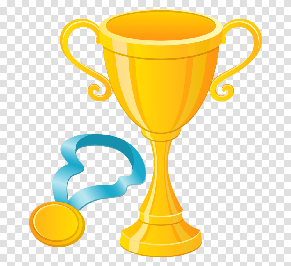 Trophy With Gold Medal Image Purepng Free Trophy And Medal Clipart, Lamp Transparent Png