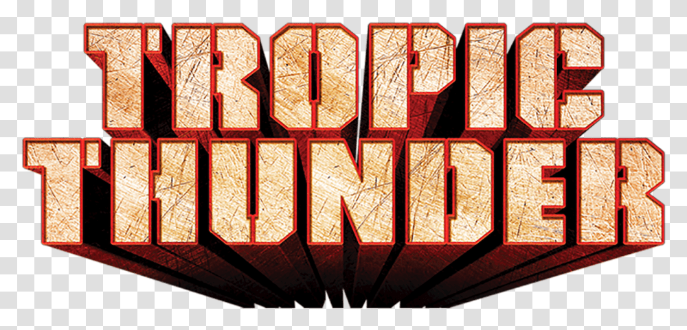 Tropic Thunder Netflix Tropic Thunder Logo, Text, Alphabet, Number, Symbol Transparent Png