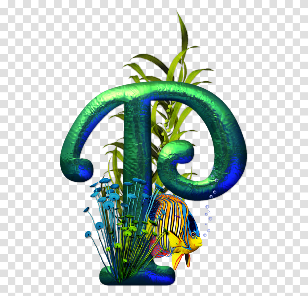 Tropical Alphabet Fish Art, Plant, Dragon Transparent Png