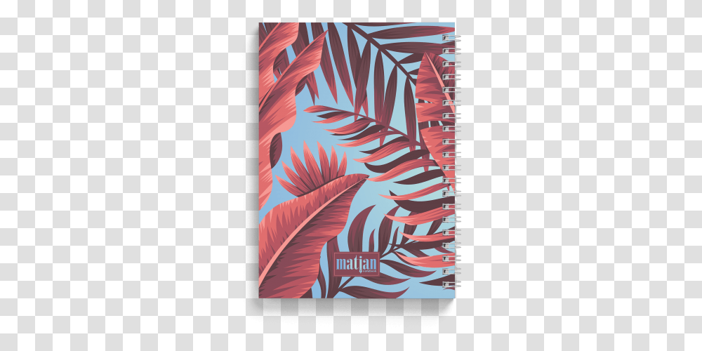 Tropical Banana Spiral Notebook Back Spiral, Floral Design Transparent Png