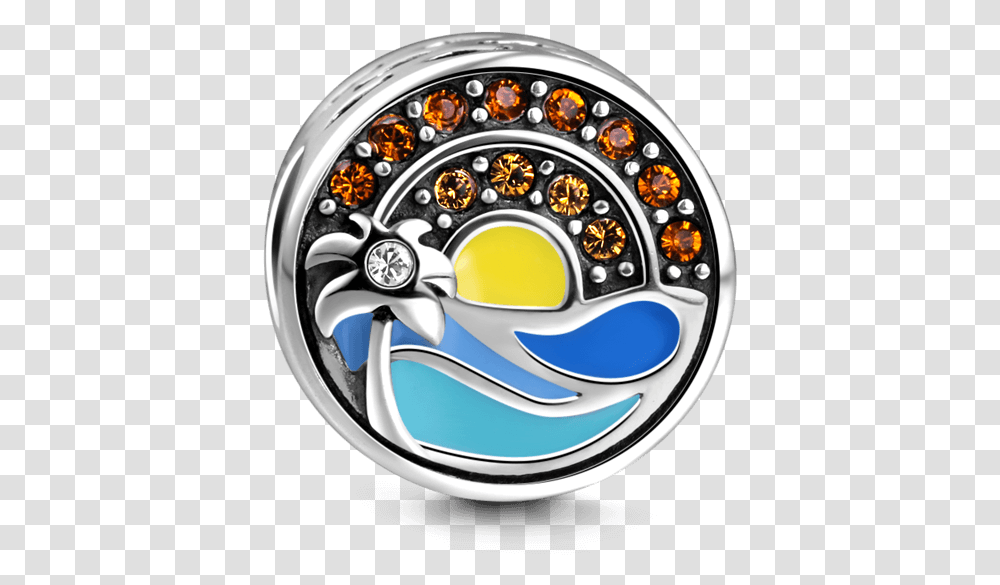 Tropical Beach Circle, Logo, Trademark Transparent Png